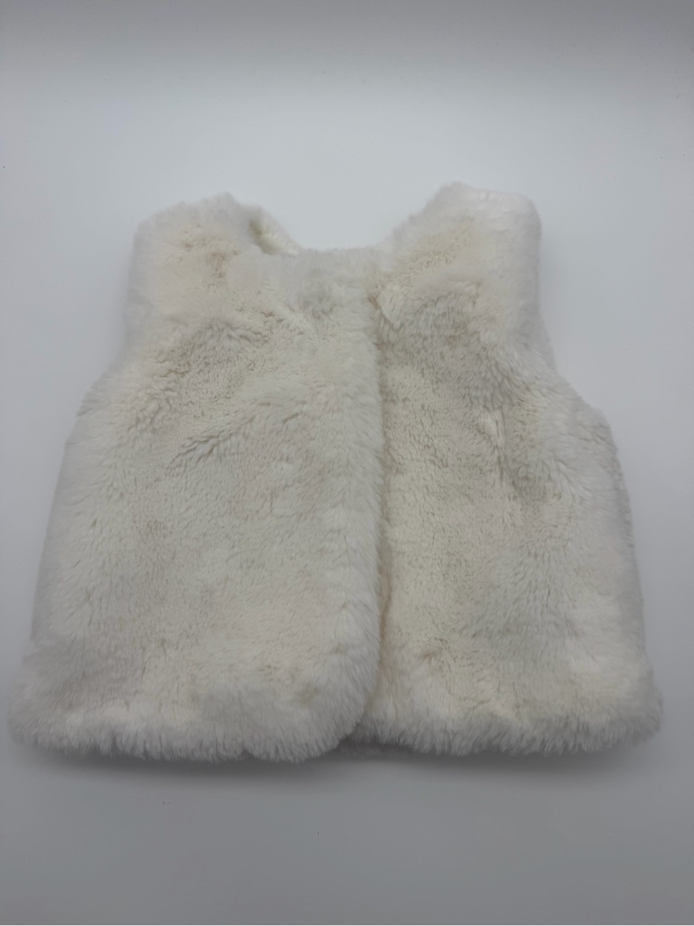 Janie and Jack Ivory Faux-Fur Vest Size 6-12 Months